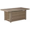 Rectangular Fire Pit Table in Beige X30405
