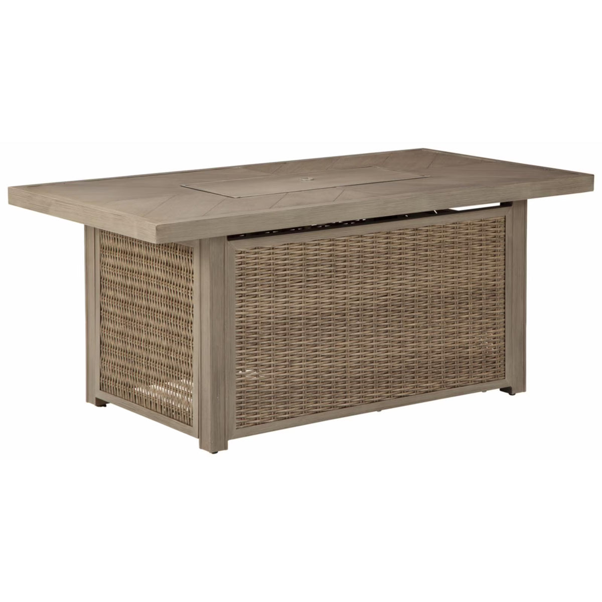 Rectangular Fire Pit Table in Beige X30405