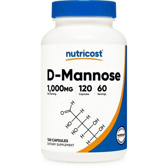 D-Mannose 500mg 120 Capsules Non-GMO Gluten Free Supplement I639372