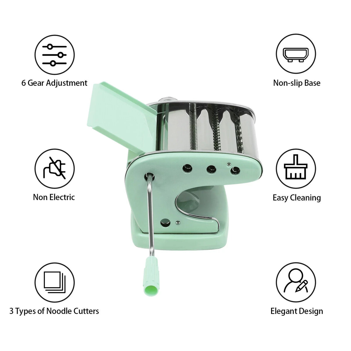 Green 2.36in Pasta Maker D81238