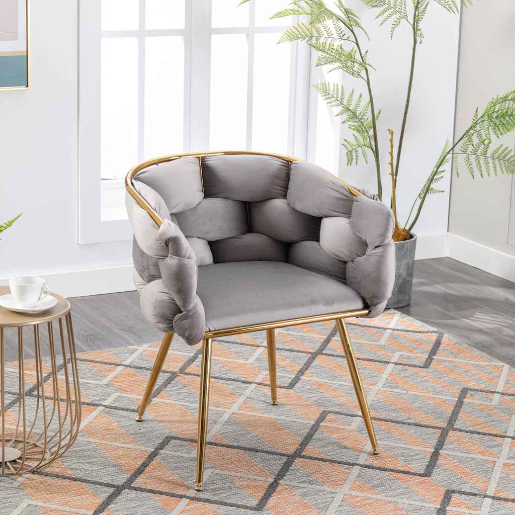 Gray Velvet Chair E816