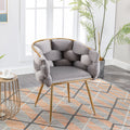 Gray Velvet Chair E816