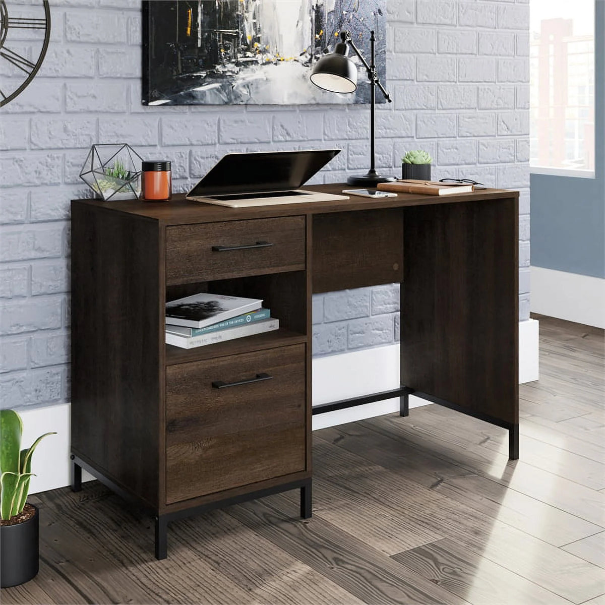 Contemporary Engineered Wood Desk B42127