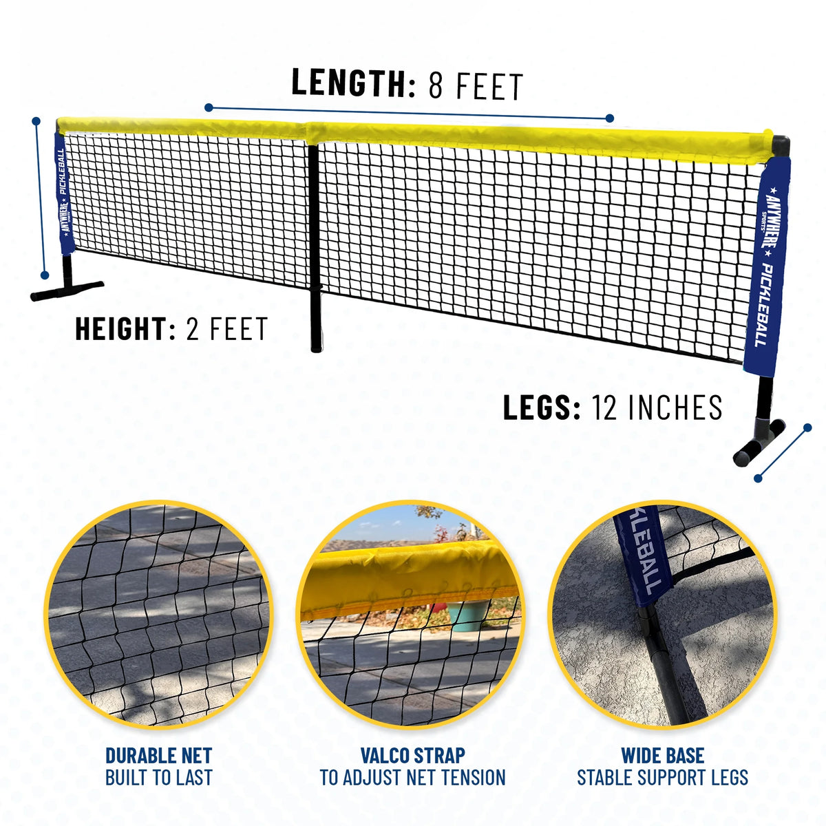 Youth Pickleball Set with Net, Paddles, and Balls Z303238