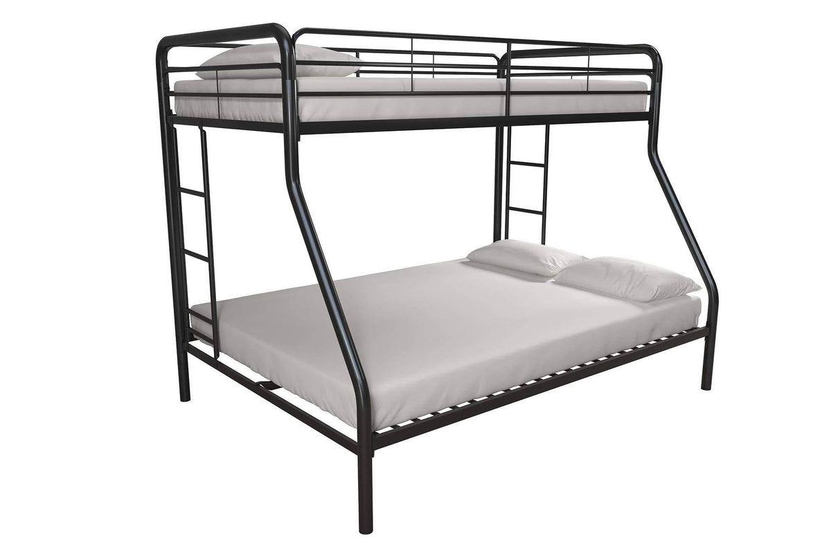 Twin-Over-Full Bunk Bed with Metal Frame and Ladder G809733