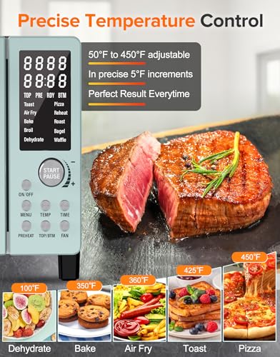 21QT Toaster Oven Air Fryer Combo Convection Oven Countertop Stainless Steel G1709