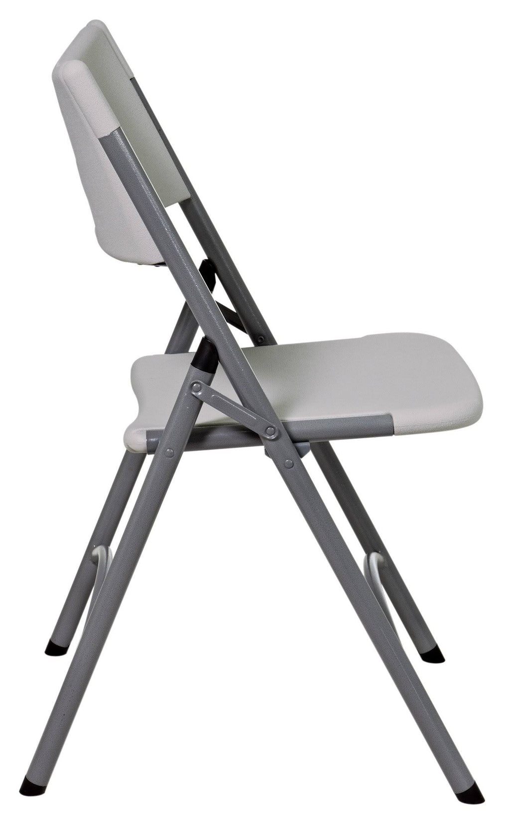 White/Grey Plastic Resin Chair 4 Pack O854