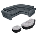 Inflatable Corner Sectional Sofa & Lounge Chair and Ottoman Set W363