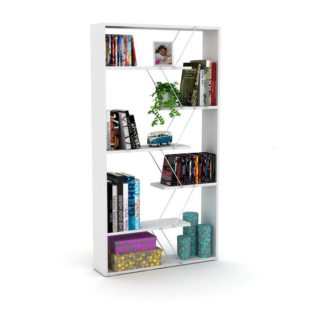 5 Tier Modern Bookshelf A540