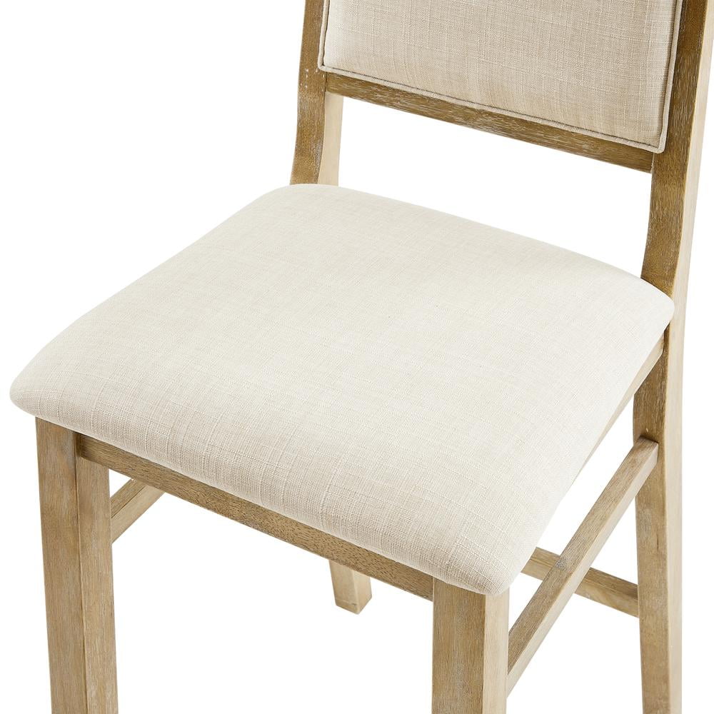 Upholstered Wood Counter Height Bar Stools Set of 2 K93447