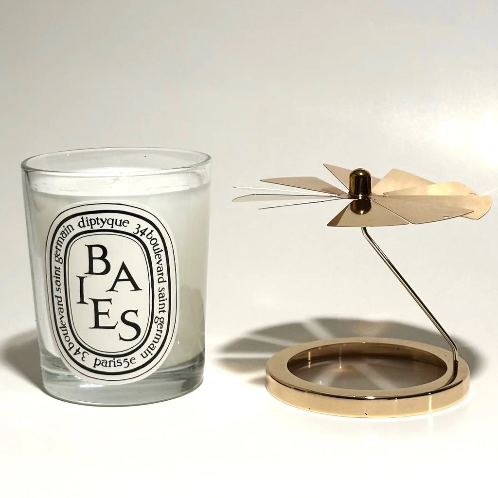 Gold Carousel and 190g Candle T2387