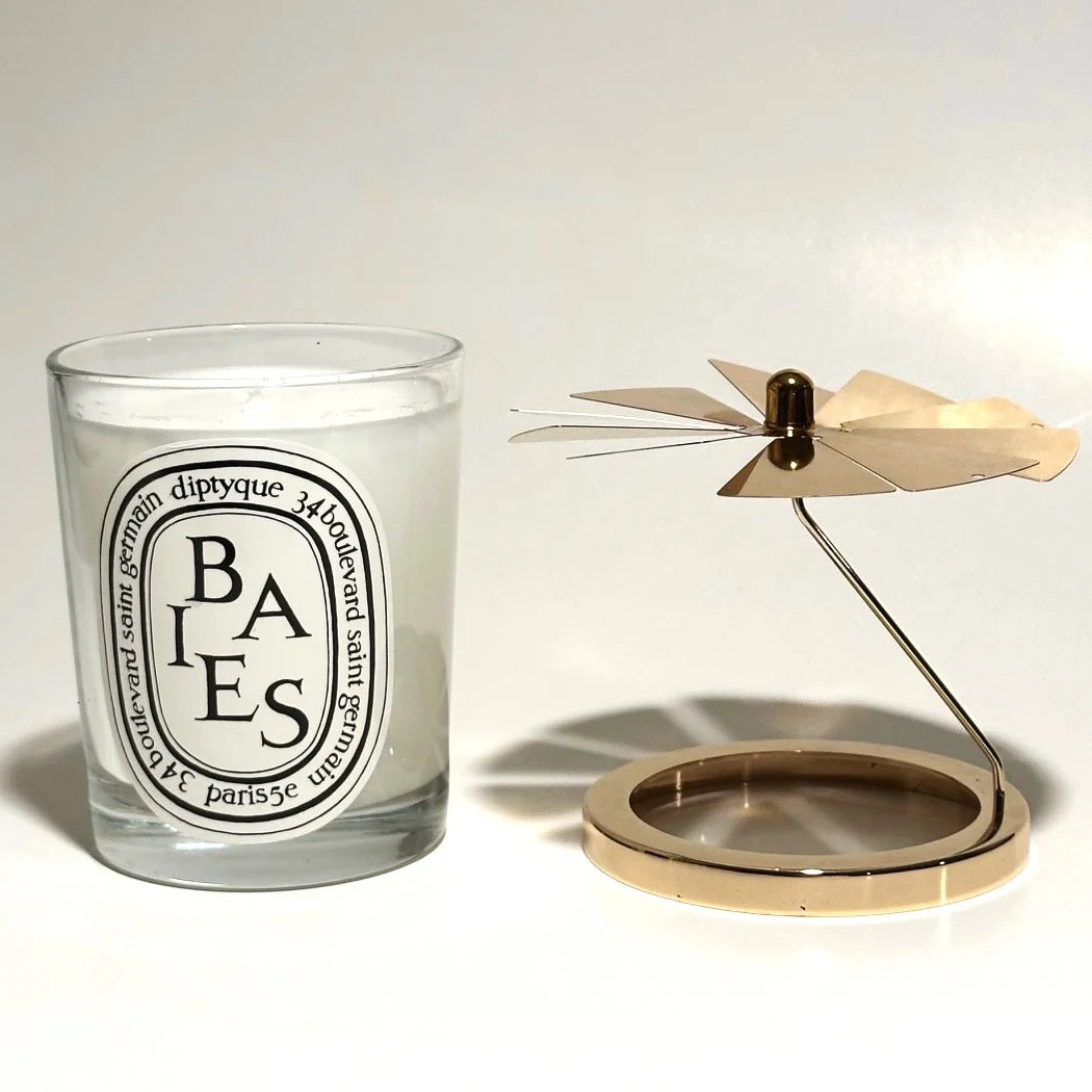 Gold Carousel and 190g Candle T2387