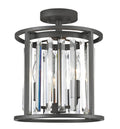 Bronze 3 Light Semi Flush Mount V3188