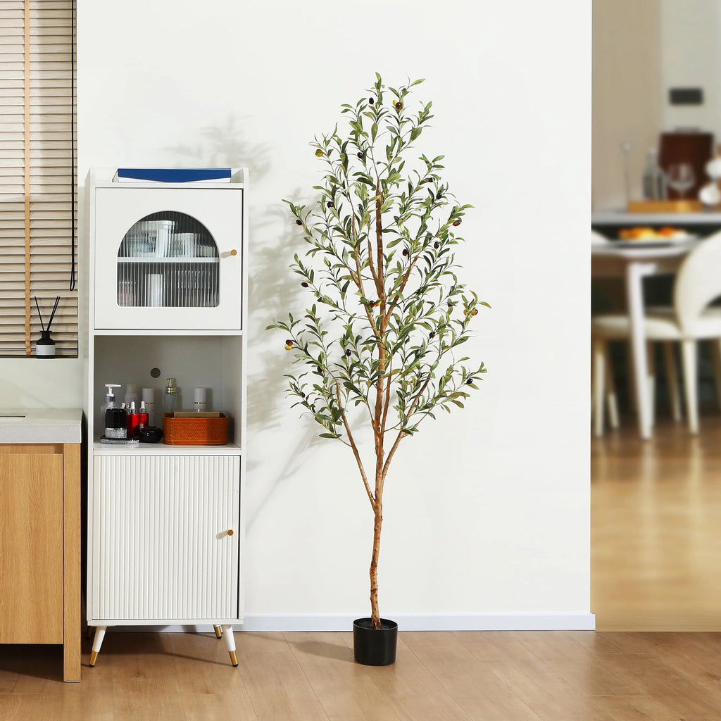 6 ft Artificial Olive Plant with Fruits P9845