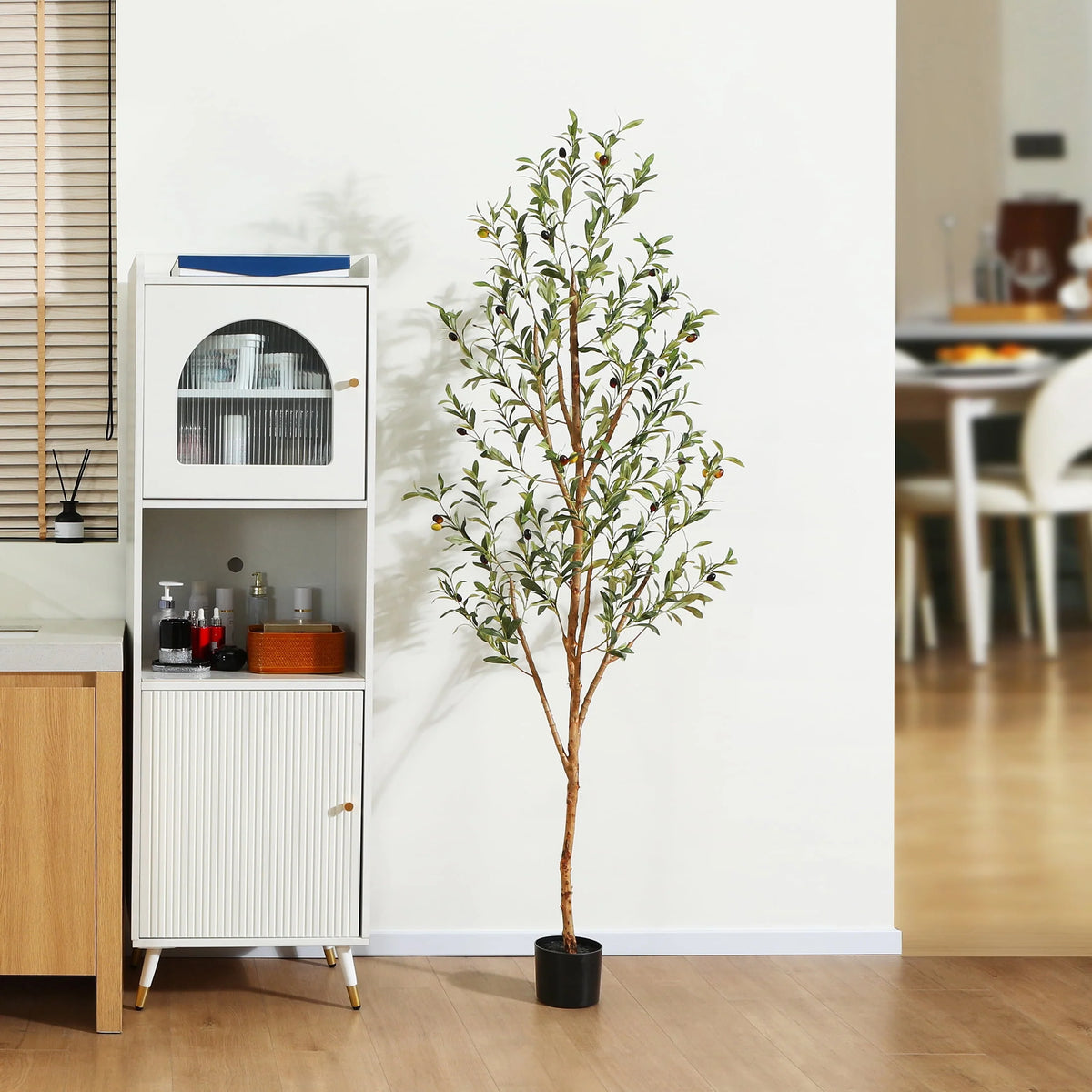 6 ft Artificial Olive Plant with Fruits P9845