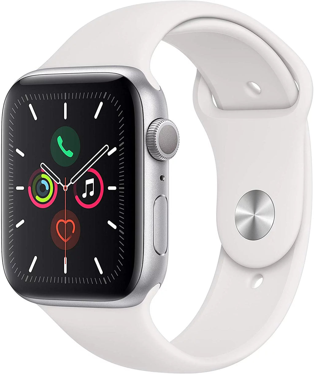 Apple Watch 44mm Silver Aluminum White Sport Band S7655