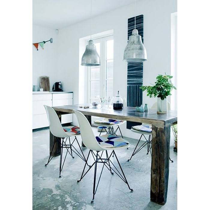 Set of 4 Black Plastic Dining Room Chairs P918474