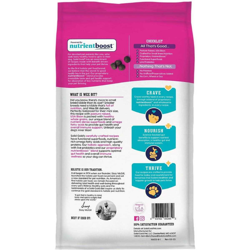 Solid Gold Small Breed Dry Dog Food J6987