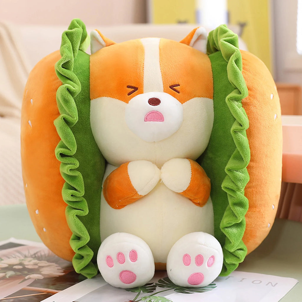 Fuzzy Hamburger Plush Toy T445978