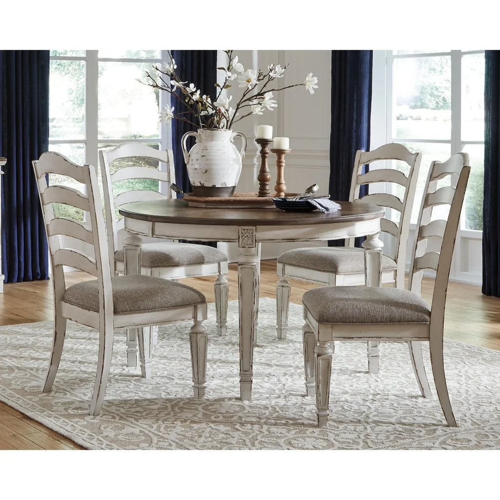 White Dining Room Chair Set of 2 K868