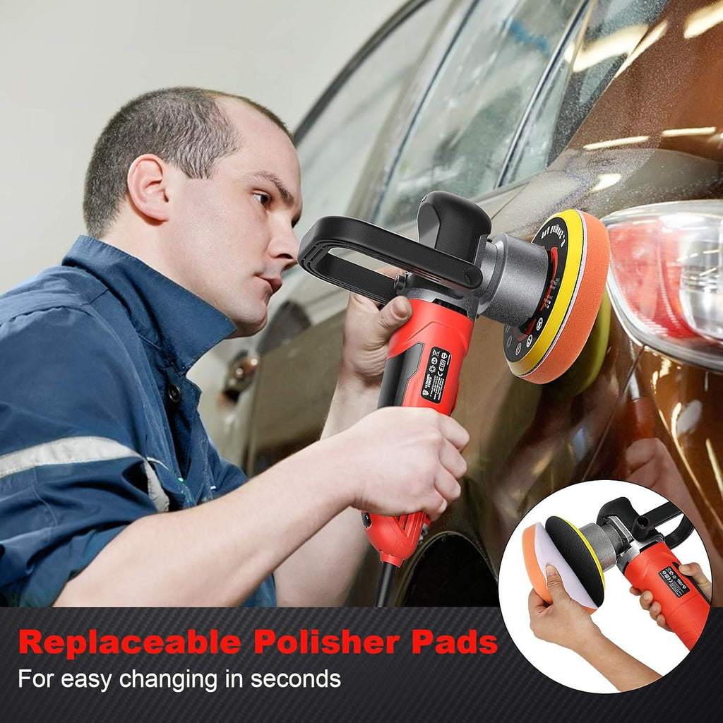 6 Inches Dual Action Random Orbital Polisher Pack of 2 Z89384