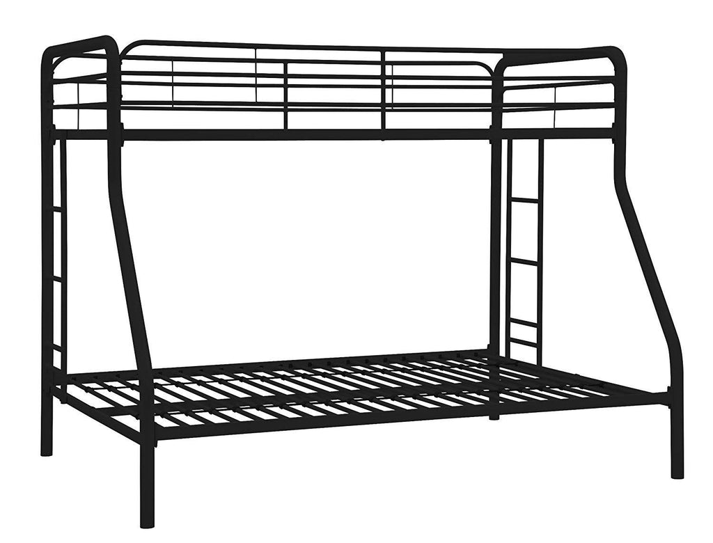 Twin-Over-Full Bunk Bed with Metal Frame and Ladder G809733