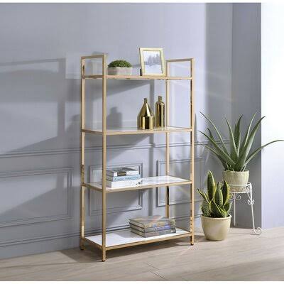 White High Gloss Bookshelf H857