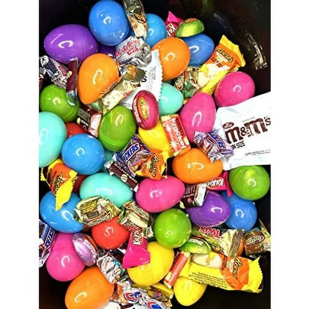 Pre Filled Chocolate Candy Plastic Easter Eggs (200) W46335