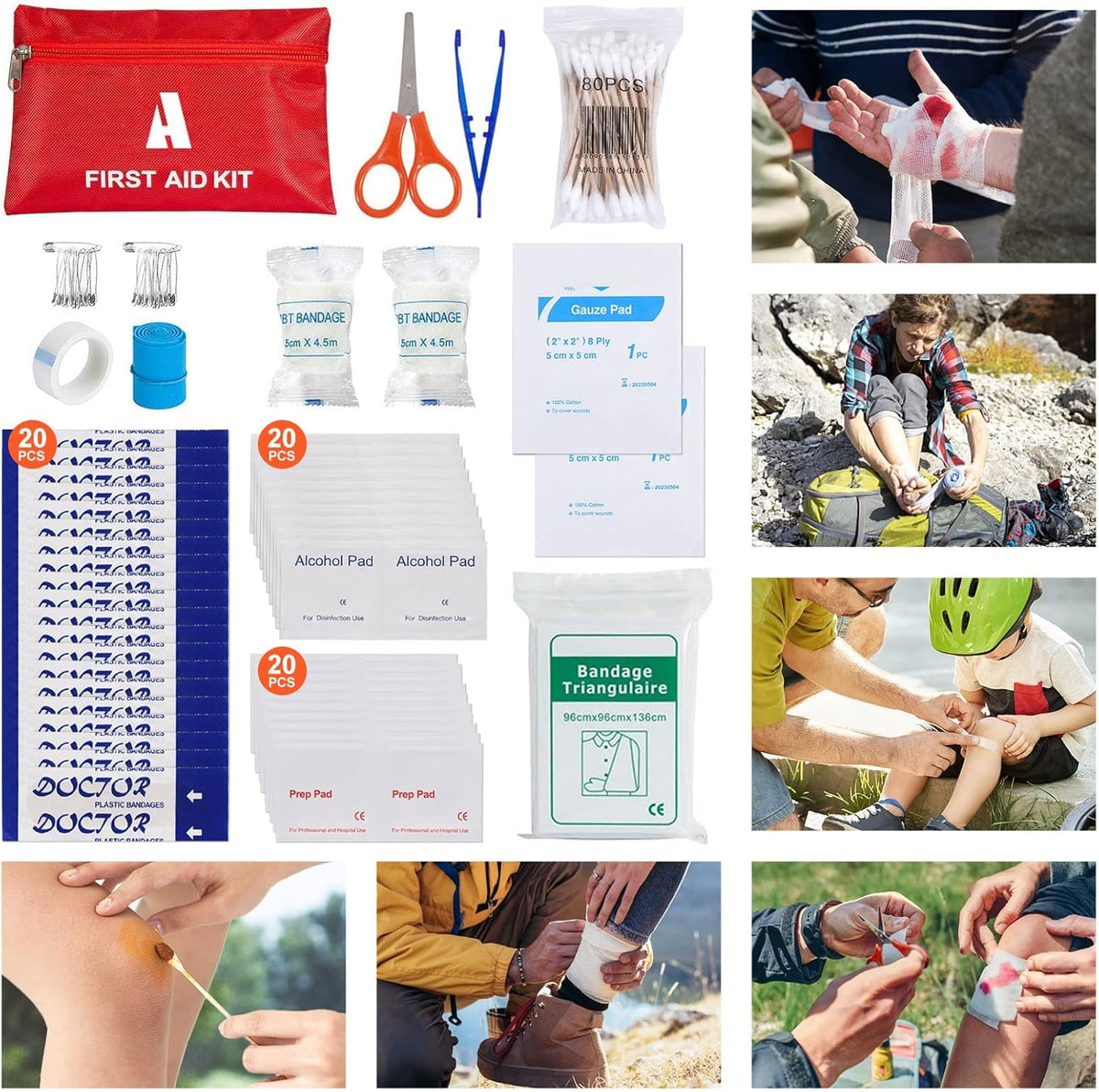 232 pcs Professional Survival First Aid Kit G856094