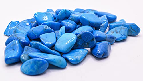 1 lb Blue Howlite Tumbled Stone Crystal E75495