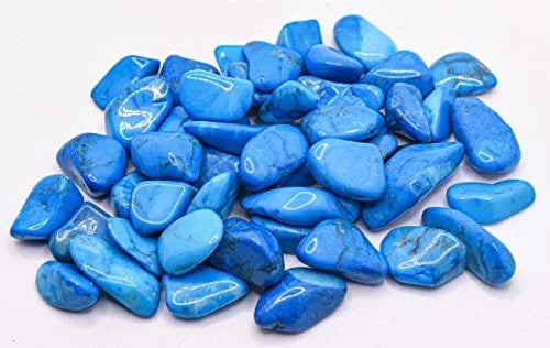 1 lb Blue Howlite Tumbled Stone Crystal E75495