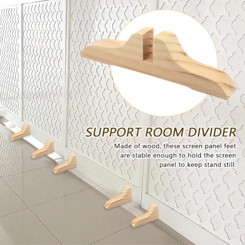 Wooden Folding Room Divider Stand with Screws O1941