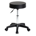 Adjustable Height Round PU Leather Rolling Stool Y666
