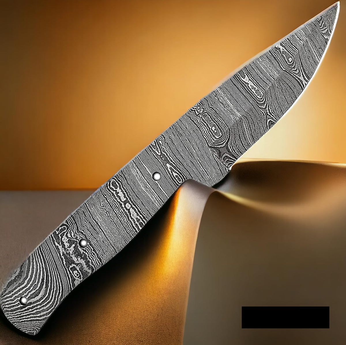 Damascus steel Full Tang Blank Blade Knife C1207