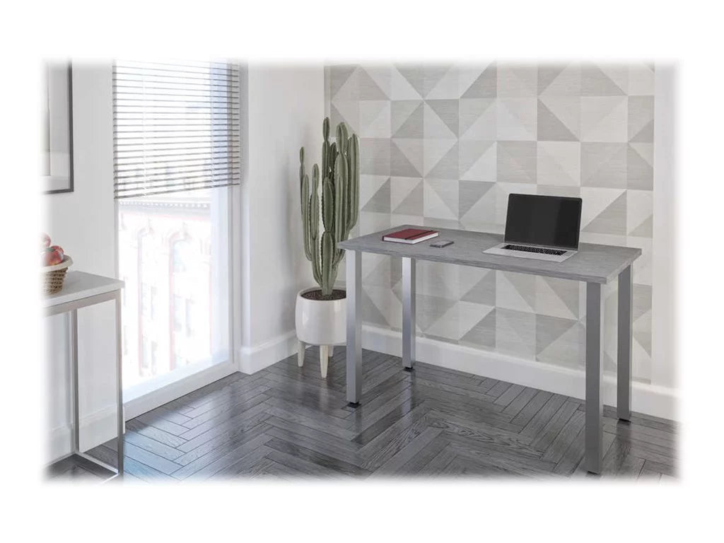 24" x 48" Table Desk with Square Metal Legs P5801
