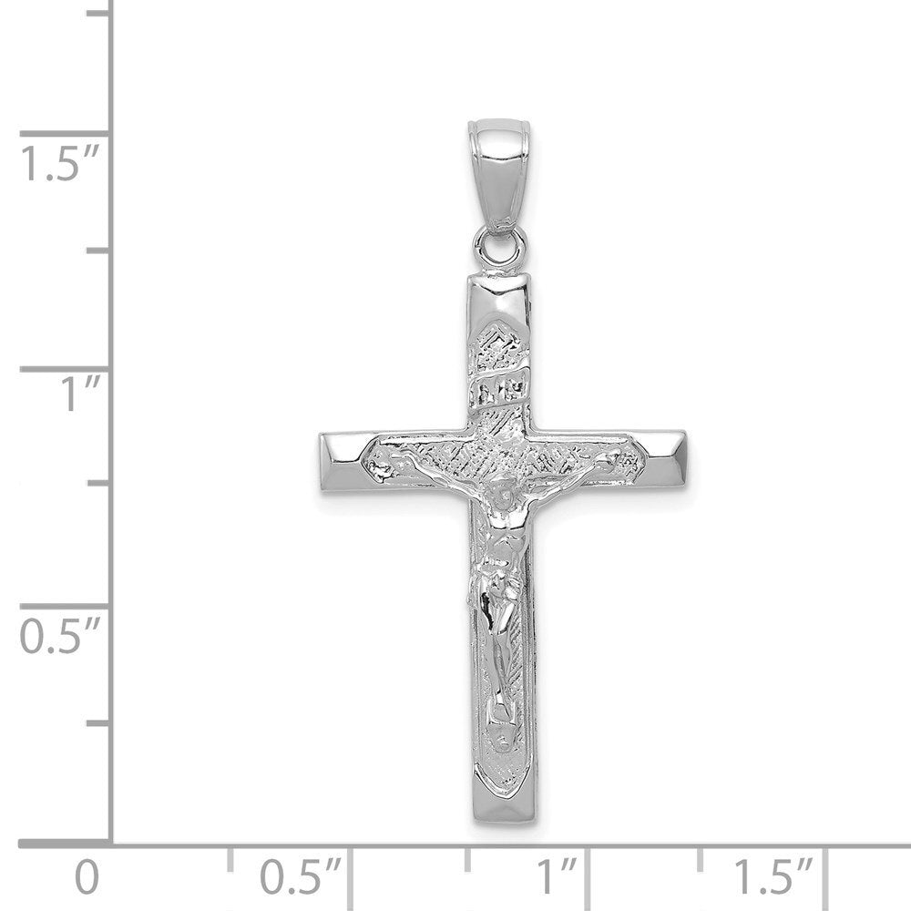 14k White Gold Crucifix Pendant P50356