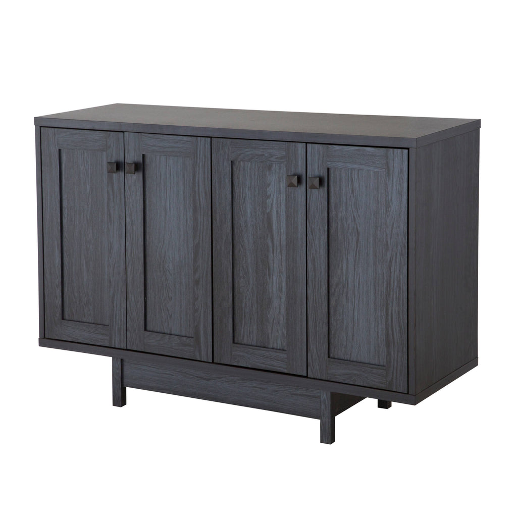 47x22W Distressed Grey Sideboard Storage Cabinet M7855