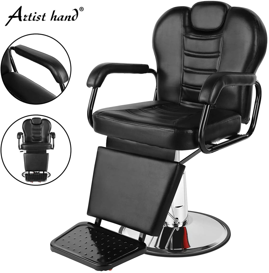 Hydraulic Heavy Duty Recliner Barber Chair V8778
