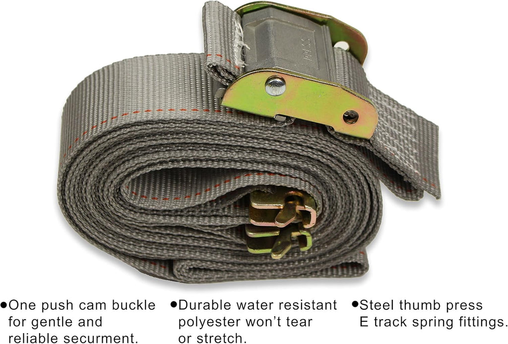 E-Track TieDown Kit: 4 16' Cam Straps, 8 End Caps, 6 O Rings, 6 Rope TieOffs D429991