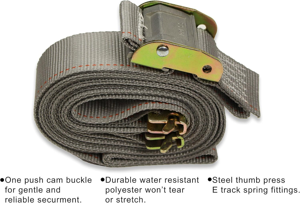 E-Track TieDown Kit: 4 16' Cam Straps, 8 End Caps, 6 O Rings, 6 Rope TieOffs D429991