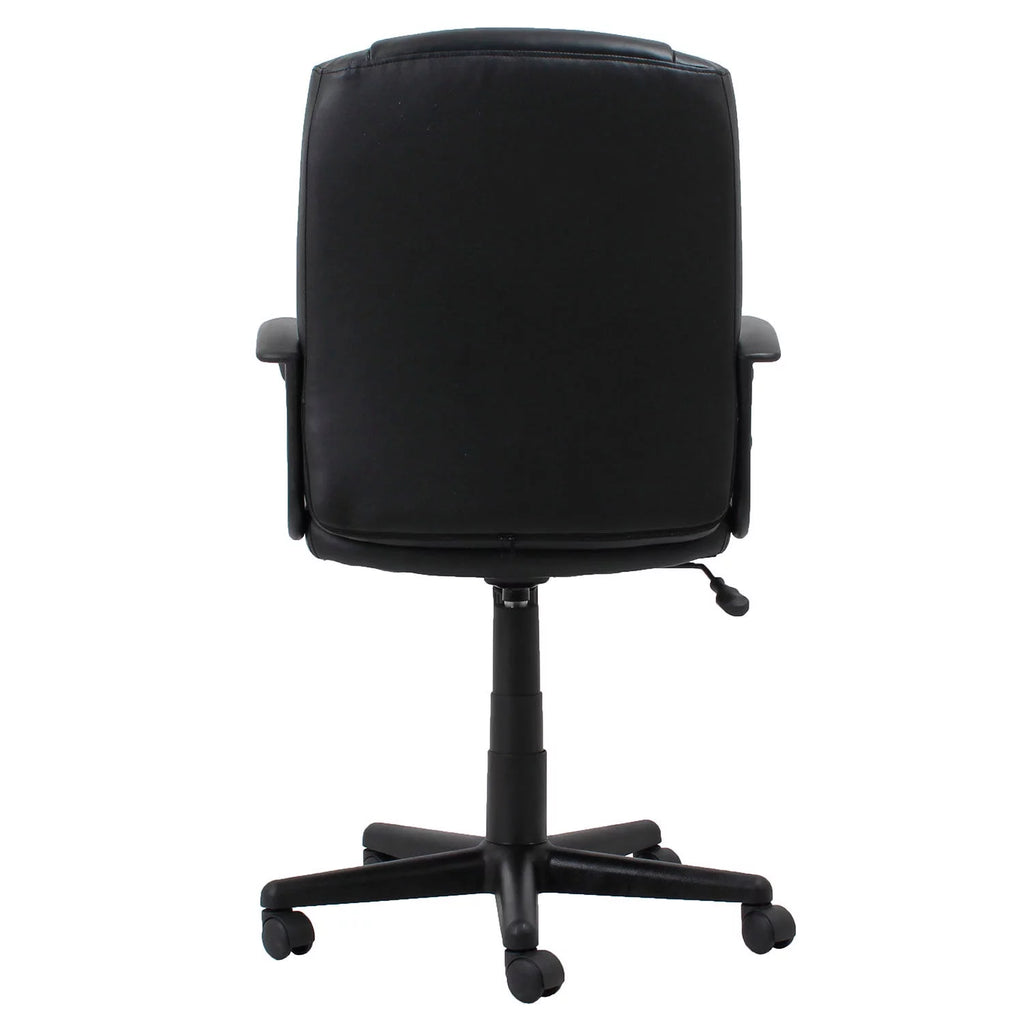 Black Bonded Leather Mid Back Executive Chair H29551