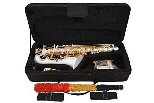 White-Gold Keys Alto Saxophone with Case M554721