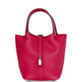 Framboise Clemence and Matte Alligator Touch 18 Picotin Lock N4079