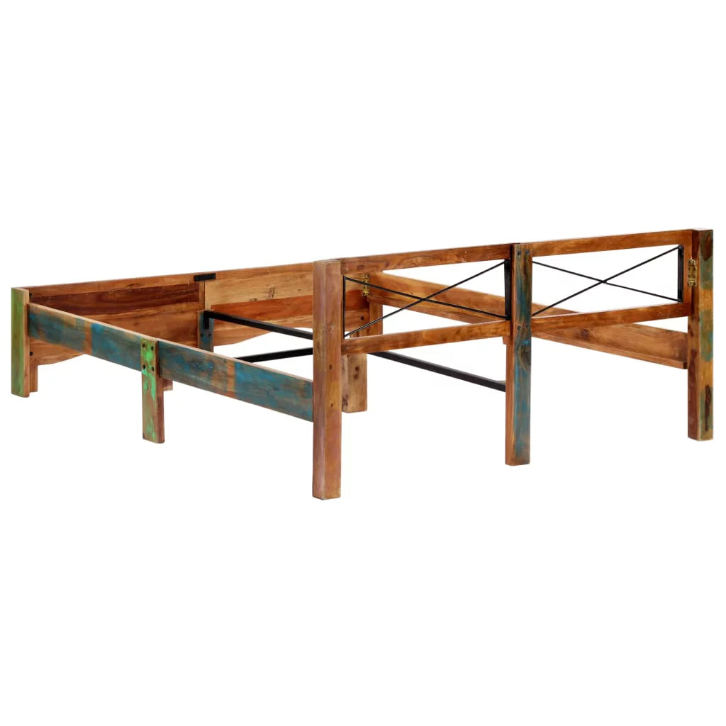 Solid Reclaimed Wood Bed Frame 63"x78.7" B3921