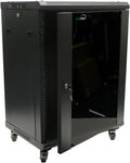 15U Wall Mount Network Server Cabinet Rack Enclosure with Casters S6038