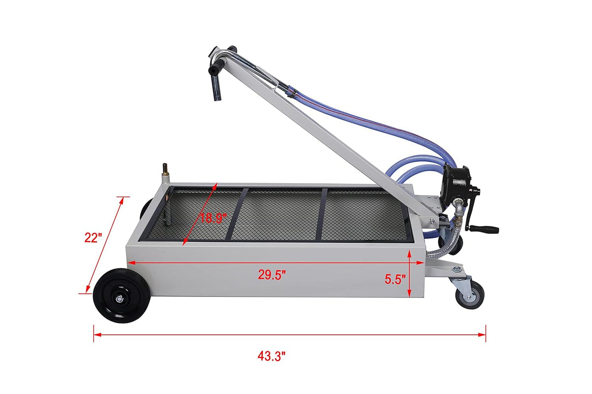15-Gallon Oil Drain Pan with Hand Pump V52988