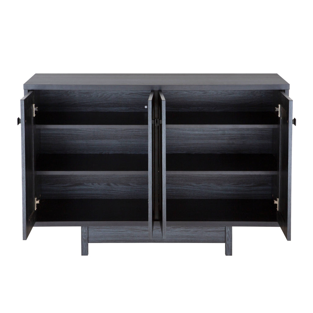 47x22W Distressed Grey Sideboard Storage Cabinet M7855