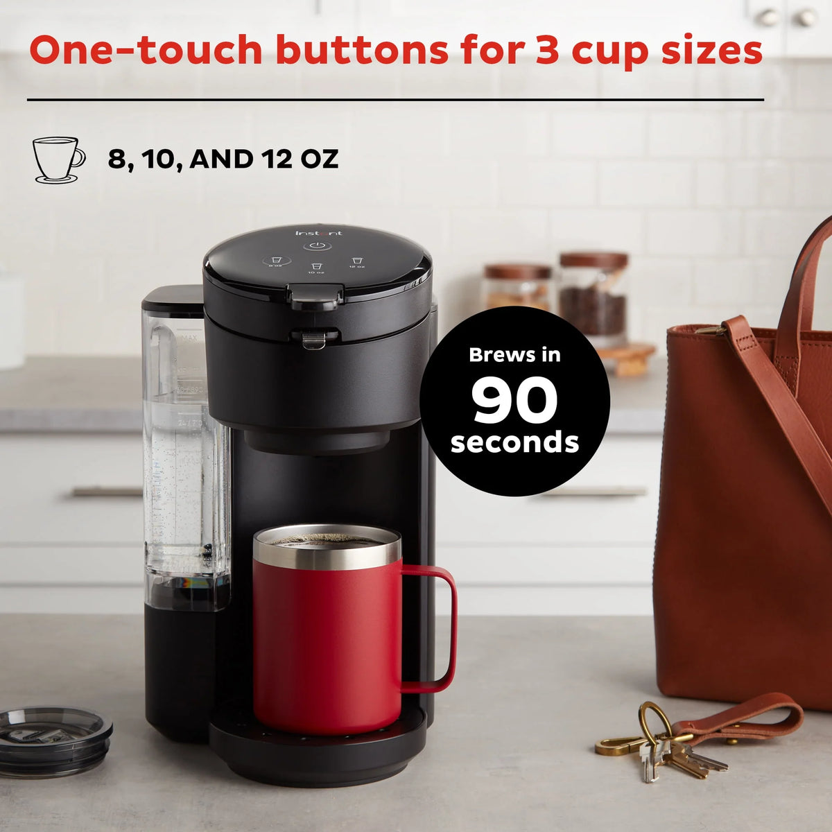 Black 2-in-1 Single Serve Coffee Maker O3226