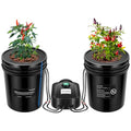 5-Gallon Deep Water Culture Hydroponics Grow System with Air Pump and Air Stone C989