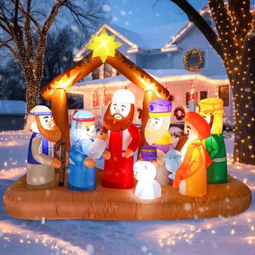 Inflatable Nutcracker Outdoor Decoration with Built-in LED Lights W432773